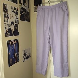 Lavender colored dress pants